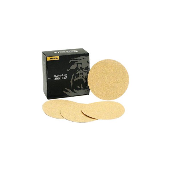 Mirka Abrasives® - 8" 100 Grit Aluminum Oxide Non-Vacuum PSA Disc (50 Pieces)