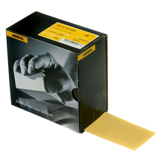 Mirka Abrasives® - 60' x 2.75" 80 Grit Aluminum Oxide Autokut PSA Shop Roll
