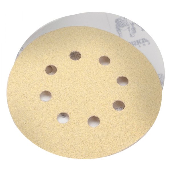 Mirka Abrasives® - 5" 120 Grit Aluminum Oxide 8-Hole Hook-and-Loop Disc (50 Pieces)