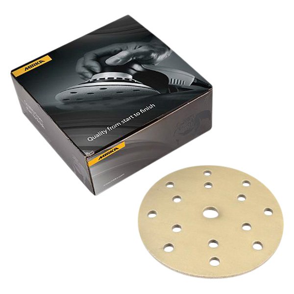 Mirka Abrasives® - 6" 800 Grit Aluminum Oxide Multi-Hole Soft Hook-and-Loop Disc (20 Pieces)