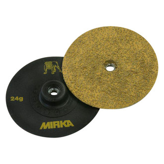 Mirka Abrasives® 63-300-036 - Trim-Kut™ 3" 36 Grit Aluminum Oxide Quick Change Disc (20 Pieces)