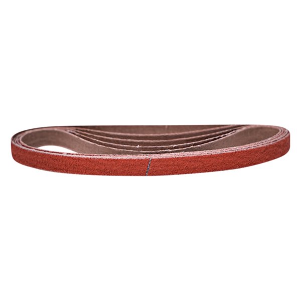 Mirka Abrasives® - 18" x 1/2" 36 Grit Ceramic Mini File Sanding Belts (10 Pieces)