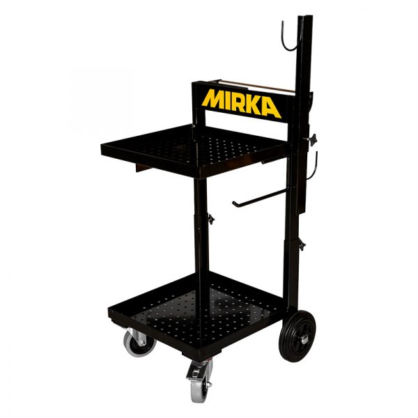 Mirka Abrasives® - Black Steel 2-Shelf Trolley for Dust Extractor