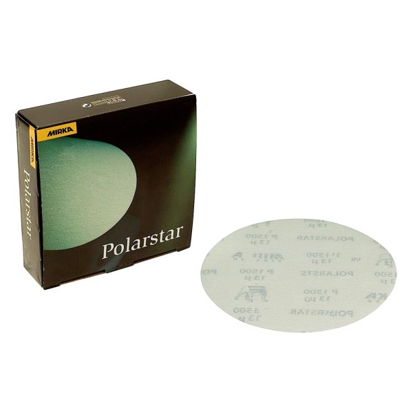 Mirka Abrasives® - Polarstar™ 6" 1000 Grit Silicon Carbide Non-Vacuum Hook-and-Loop Disc (50 Pieces)