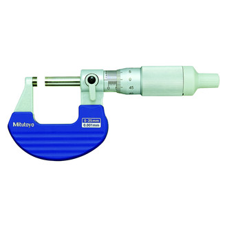 Mitutoyo® - 102 Series™ 0 to 25 mm Metric Mechanical Outside Micrometer