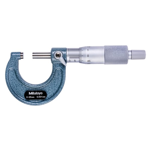 Mitutoyo® - 103 Series™ 0 to 25 mm Metric Mechanical Outside Micrometer