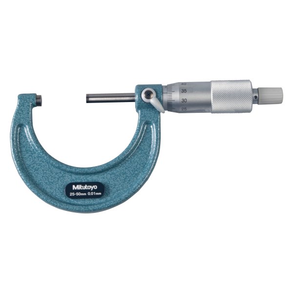 Mitutoyo® - 103 Series™ 25 mm to 50 mm Metric Mechanical Outside Micrometer