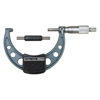 Mitutoyo® - 103 Series™ 75 to 100 mm Metric Mechanical Outside Micrometer