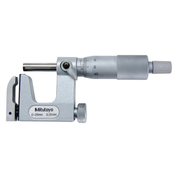 Mitutoyo® - 117 Series™ 0 to 25 mm Metric Mechanical Interchangeable Anvil Type Uni-Mike Outside Micrometer