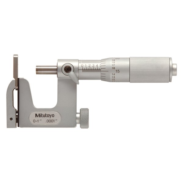 Mitutoyo® - 117 Series™ 0 to 1" SAE Mechanical Interchangeable Anvil Type Uni-Mike Outside Micrometer