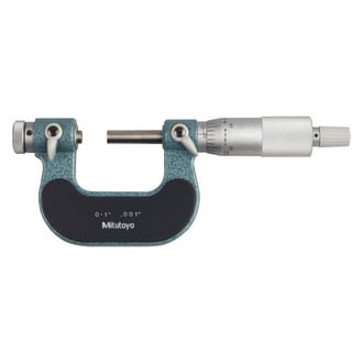 Mitutoyo® - 126 Series™ 0 to 1" SAE Mechanical Interchangeable Anvil-Spindle Tip Type Screw Thread Outside Micrometer