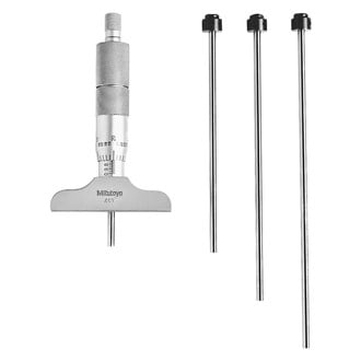Mitutoyo® - 129 Series™ SAE Mechanical Interchangeable Rod Type Depth Micrometer