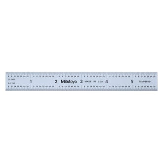 Mitutoyo® - Series 182™ SAE Stainless Steel Wide Rigid Ruler