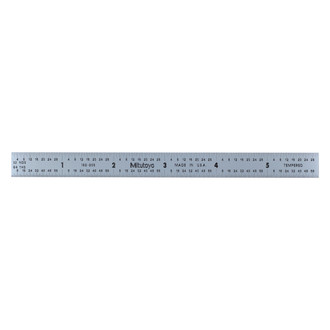 Mitutoyo® - Series 182™ 6" (150 mm) SAE/Metric Stainless Steel Full-Flexible Ruler