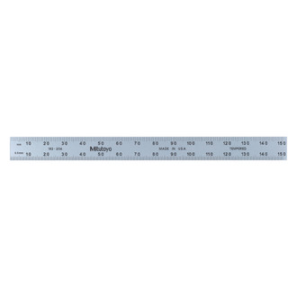 Mitutoyo® - Series 182™ 6" (150 mm) SAE/Metric Stainless Steel Full-Flexible Ruler