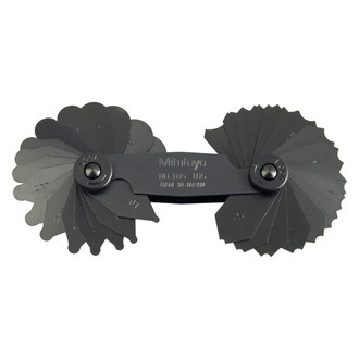 Mitutoyo® - 186 Series™ 1 to 7 mm Metric Steel Radius Gauge Set