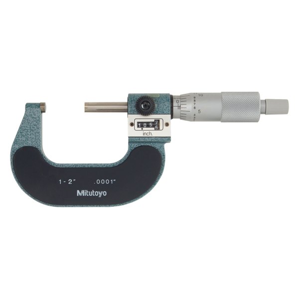 Mitutoyo® - 193 Series™ 1 to 2" SAE Mechanical Digit Count Outside Micrometer