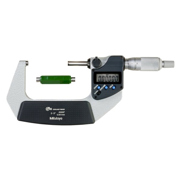 Mitutoyo® - 293 Series™ 2 to 3" SAE and Metric Digital Coolant-Proof Outside Micrometer