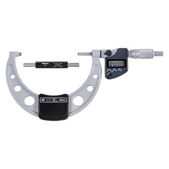 Mitutoyo® - 293 Series™ 4 to 5" SAE and Metric Digital Coolant-Proof Outside Micrometer