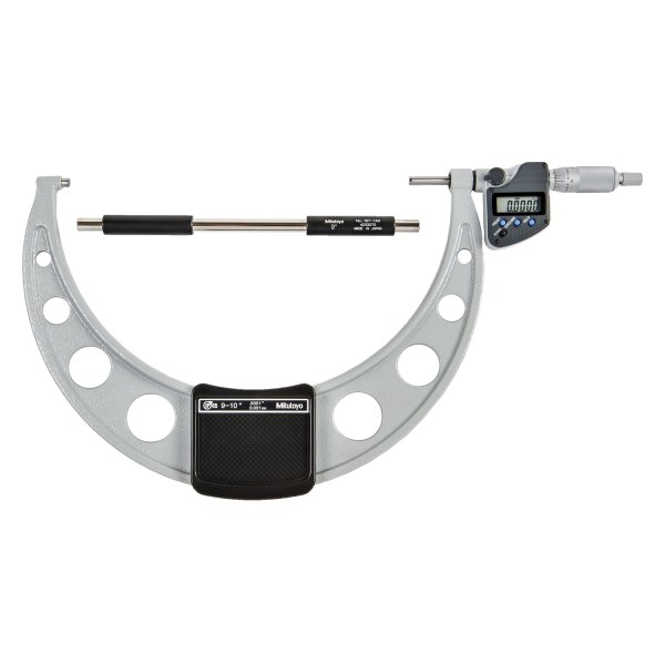 Mitutoyo® - 293 Series™ 9 to 10" SAE and Metric Digital Coolant-Proof Outside Micrometer