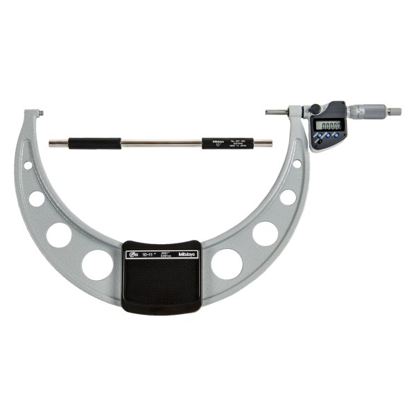 Mitutoyo® - 293 Series™ 10 to 11" SAE and Metric Digital Coolant-Proof Outside Micrometer