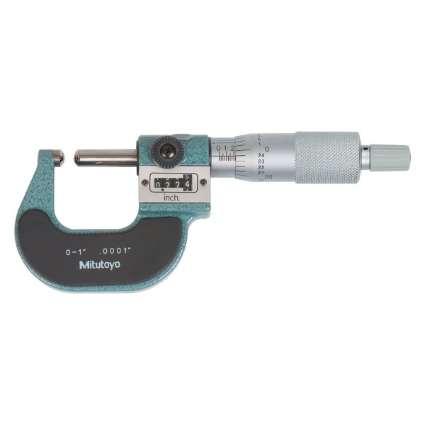 Mitutoyo® - 295 Series™ 0 to 1" SAE Mechanical Outside Spherical Face Micrometer