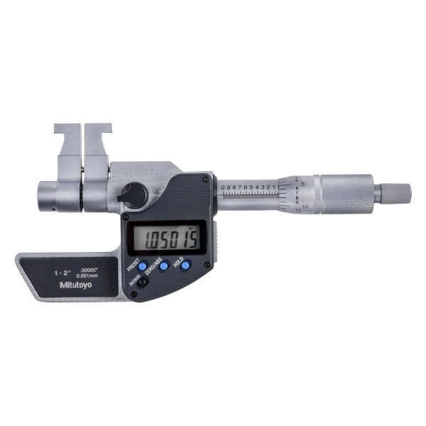 Mitutoyo® - 345 Series™ 1 to 2" SAE and Metric Digital Caliper Type Inside Micrometer