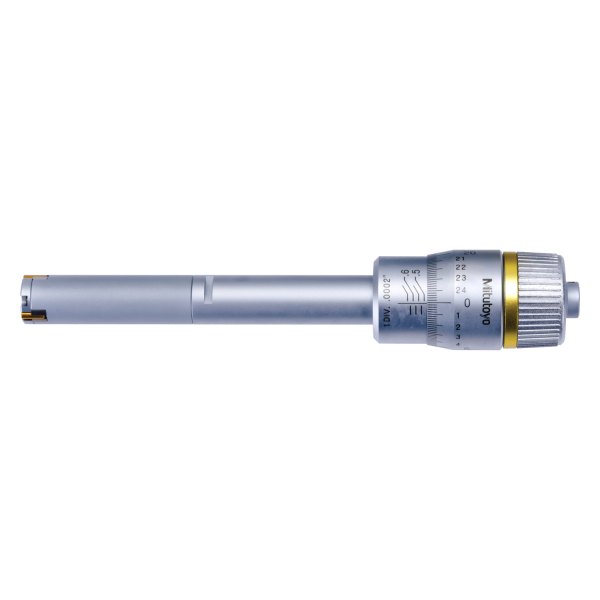 Mitutoyo® - 368 Series™ 0.5 to 0.65" SAE Mechanical Three-Point/Two-Point Internal Micrometer Holtest