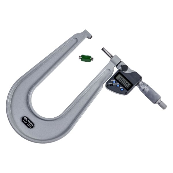 Mitutoyo® - 389 Series™ 1 to 2" SAE and Metric Digital Outside Sheet Metal Micrometer