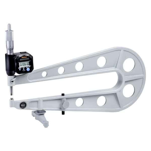 Mitutoyo® - 389 Series™ 0 to 1" SAE and Metric Digital Outside Sheet Metal Micrometer