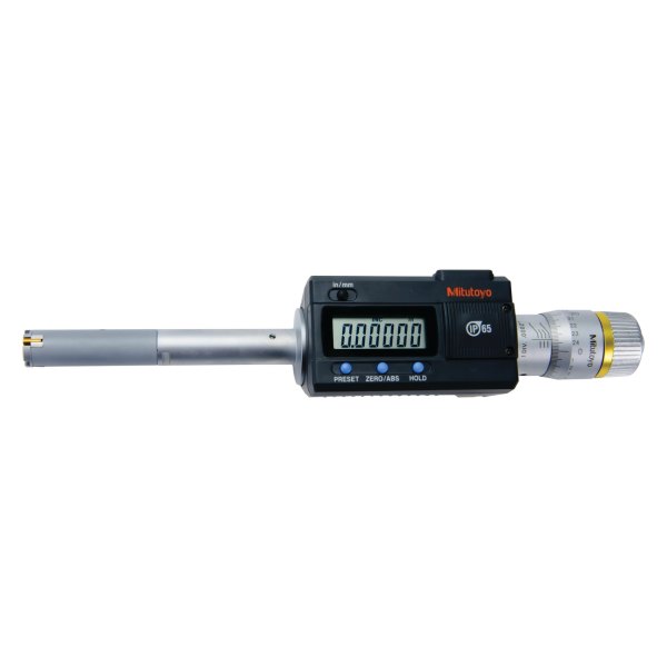 Mitutoyo® - 468 Series™ 0.5 to 0.65" SAE and Metric Digital Three-Point Internal Individual Micrometer Holtest