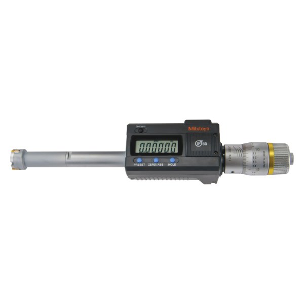 Mitutoyo® - 468 Series™ 0.65 to 0.8" SAE and Metric Digital Three-Point Internal Individual Micrometer Holtest