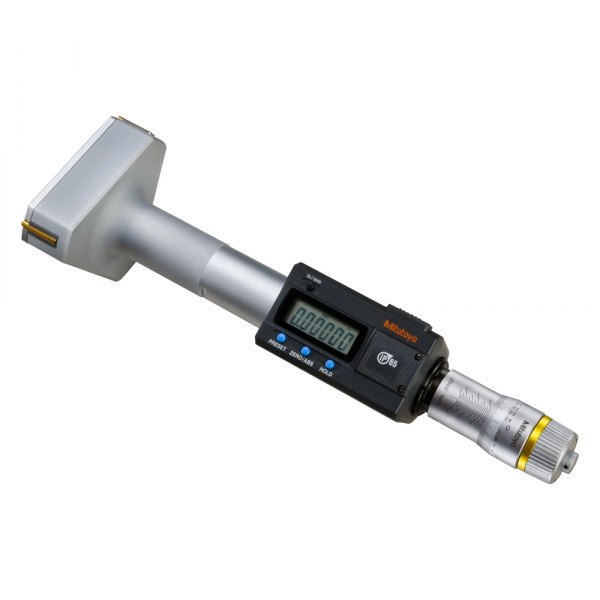 Mitutoyo® - 468 Series™ 3 to 3.5" SAE and Metric Digital Three-Point Internal Individual Micrometer Holtest