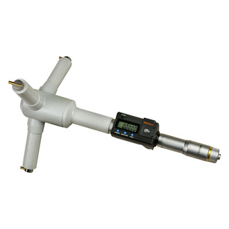Mitutoyo® - 468 Series™ 9 to 10" SAE and Metric Digital Three-Point Internal Individual Micrometer Holtest