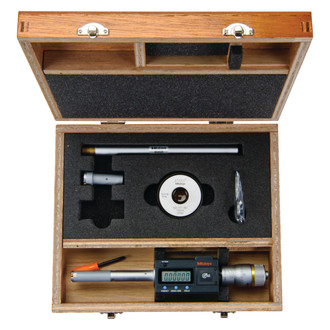 Mitutoyo® 468-977 - 468 Series™ 0.5 to 0.8" SAE and Metric Digital IP65 Three-Point Internal Micrometer