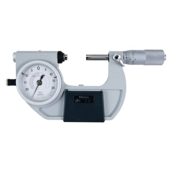 Mitutoyo® - 510 Series™ 1 to 2" SAE Mechanical and Dial Outside Indicating Micrometer