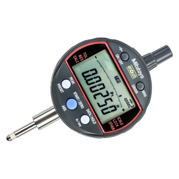 Mitutoyo® - 543 Series™ 0 to 0.5" SAE and Metric Digital Absolute Calculation Type Indicator