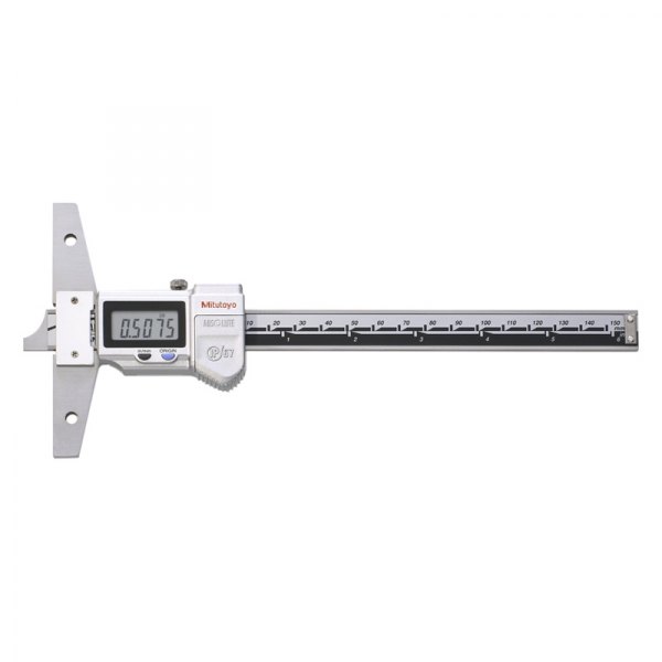 Mitutoyo® - 571 Series™ 0 to 6" SAE and Metric Digital Absolute Coolant-Proof Depth Gauge