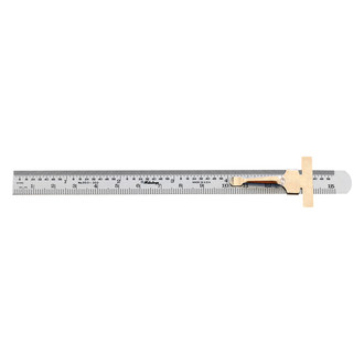 Mitutoyo® - Series 950™ 6" (150 mm) SAE/Metric Stainless Steel Ruler with Pocket Clip