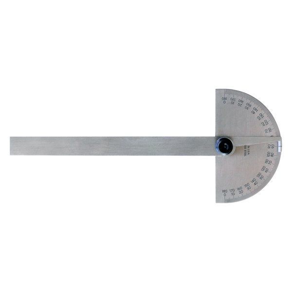 Mitutoyo® - Series 968™ 0° to 180° Stainless Steel Dial Gauge Semi-Circular Protractor