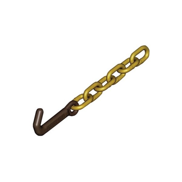 Mo-Clamp® - 4 t Tie Down "J" Hook with 3/8" Chain