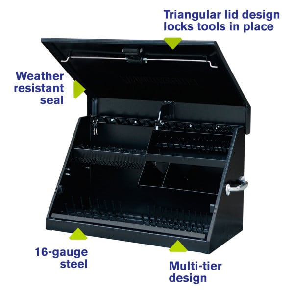 Montezuma® ME300B - Triangle™ Black Steel Top Hutch (30