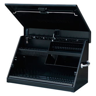 Montezuma® - Triangle™ Black Steel Top Hutch (30" W x 15" D x 18" H)