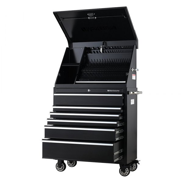 Montezuma® XL450B - Triangle™ Black Steel Top Hutch (36