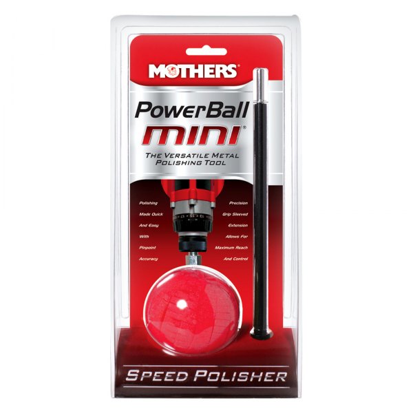 Mothers® - PowerBall Mini™ Polishing Cone with 10" Quick Swap Bit Extension