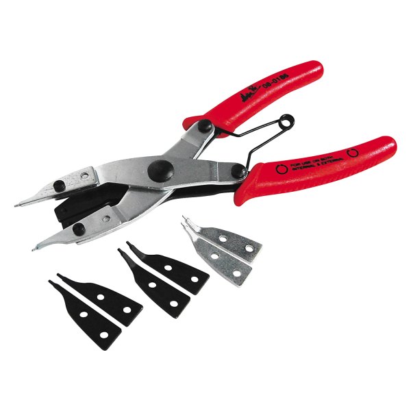 Motion Pro® - 9-piece Straight & Bent Replaceable Tips Internal/External Spring Loaded Snap Ring Pliers Kit