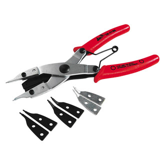 Motion Pro® - 9-piece Straight & Bent Replaceable Tips Internal/External Spring Loaded Snap Ring Pliers Kit