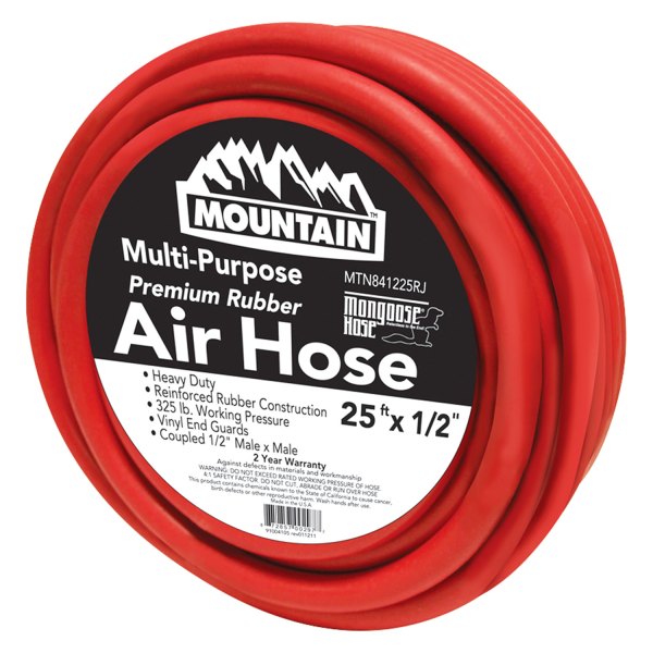 Mountain Tools® - 1/2" x 25' Spiral Rubber Air Hose