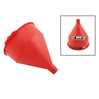 Mr. Gasket® - 1.5 gal Red Steel Fast Fill Funnel with Built in Brass Screen Filter