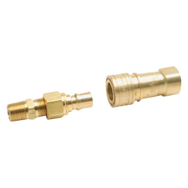 Mr. Heater® - 3/8" Male x 3/8" Female Natural Gas/Propane Quick Connector and Full Flow Male Plug